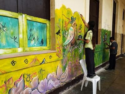 Murales artísticos llenarán el centro psicológico de Urubamba