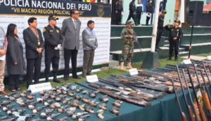 Requisan 260 armas que circulaban ilegalmente en Cusco