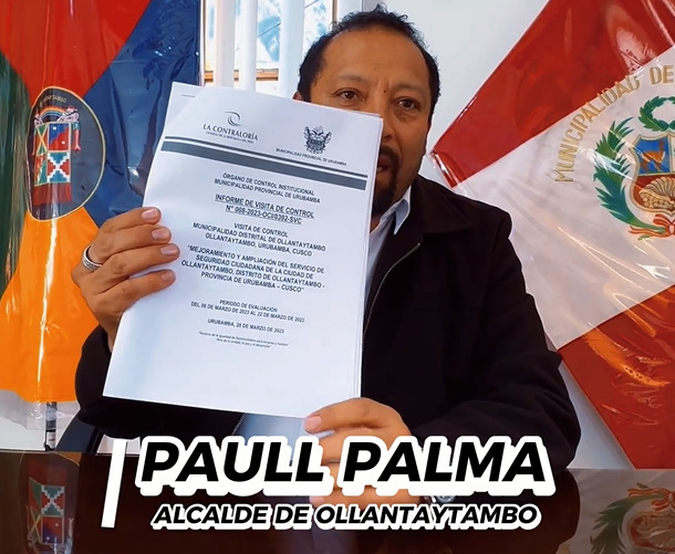 paul palma alcalde de ollantaytambo cusco post noticias