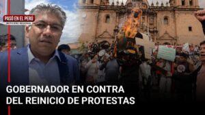 Gobernador de Cusco se pronunció en contra del reinicio de protestas