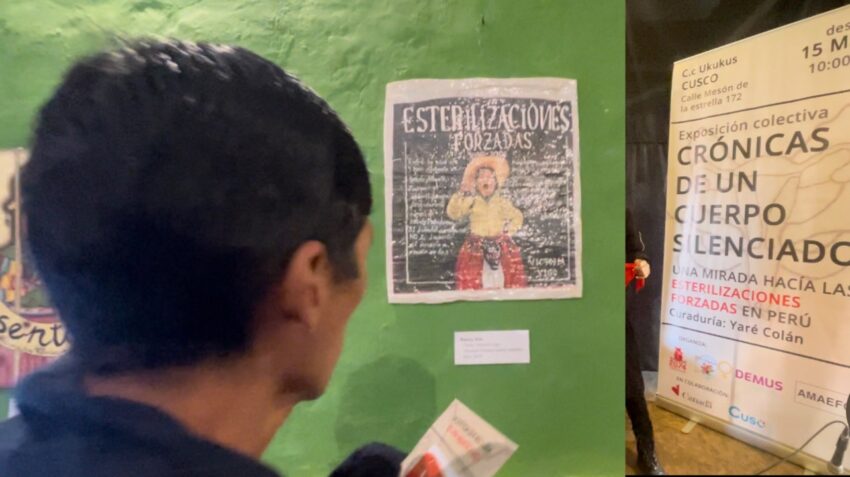 Colectivo recuerda caso de esterilizaciones forzadas con exposición de arte