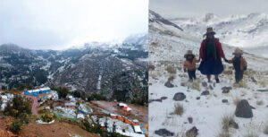 Suspenden clases en 30 colegios del Cusco por nevadas y lluvias que afectaron 6 escuelas y 2 postas