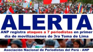 ANP registró ataques a 7 periodistas en jornada de protestas del 19 de julio