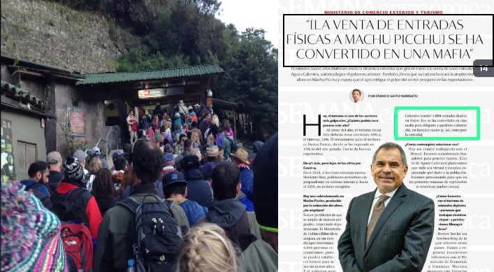 Empresarios de Machu Picchu rechazan declaraciones del ministro de Turismo y piden su renuncia  noticias cusco post