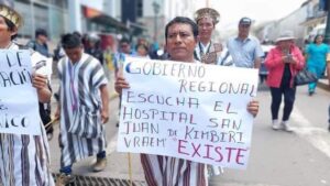 Ciudadanos de Kimbiri marchan en Cusco exigiendo construcción de hospital en su distrito