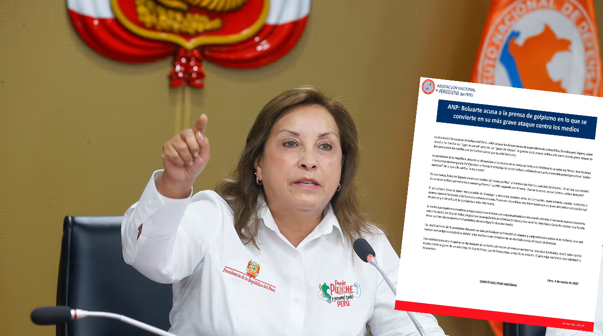 Asociación Nacional de Periodistas denuncia grave ataque de Dina Boluarte contra los medios noticias cusco post