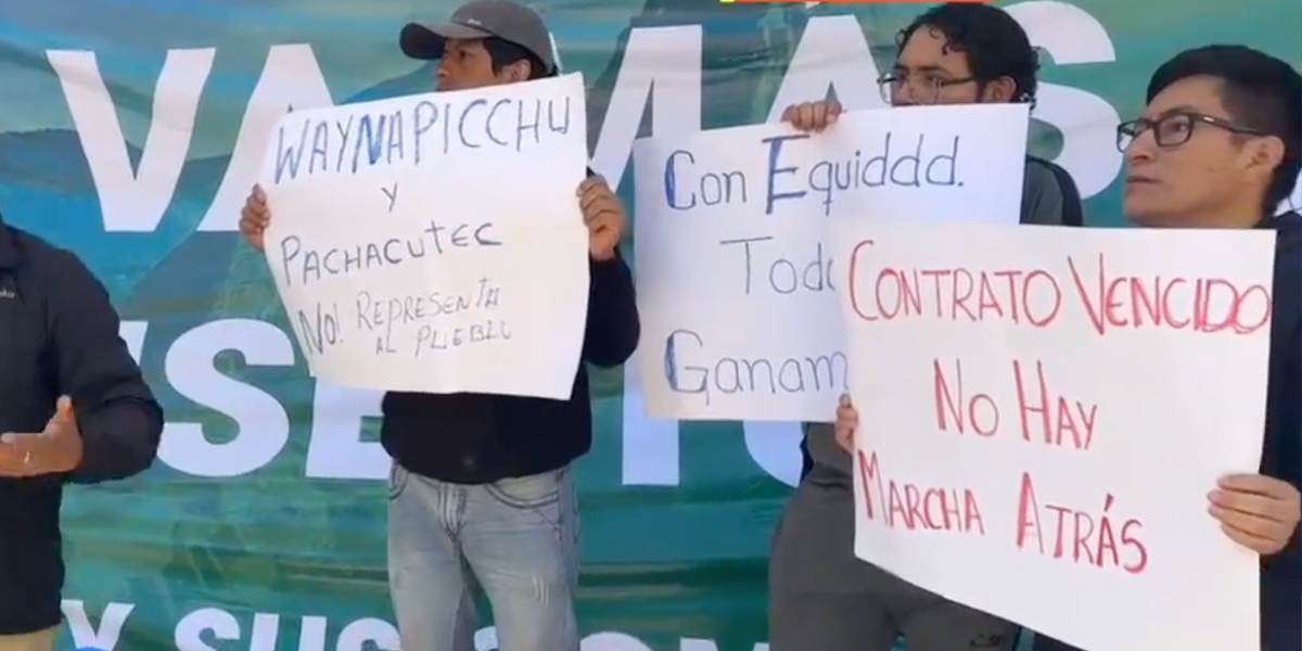 Pobladores de Machu Picchu exigen que la empresa Consettur deje de operar en la carretera Hiram Bingham.