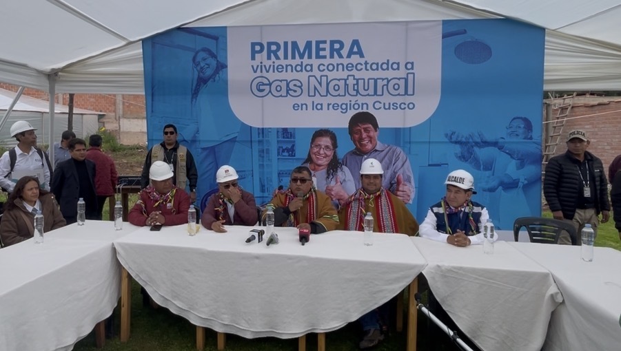 Redes de Gas Natural domiciliario entran en operación en distrito San Jerónimo de Cusco