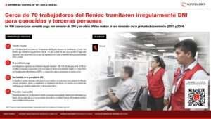 Cerca de 70 trabajadores del Reniec tramitaron irregularmente DNI para conocidos y terceras personas